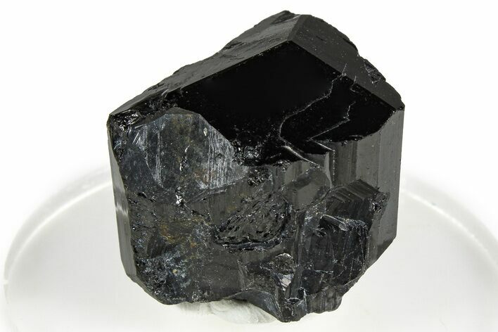 Lustrous Black Tourmaline (Schorl) Crystal - Namibia #373621